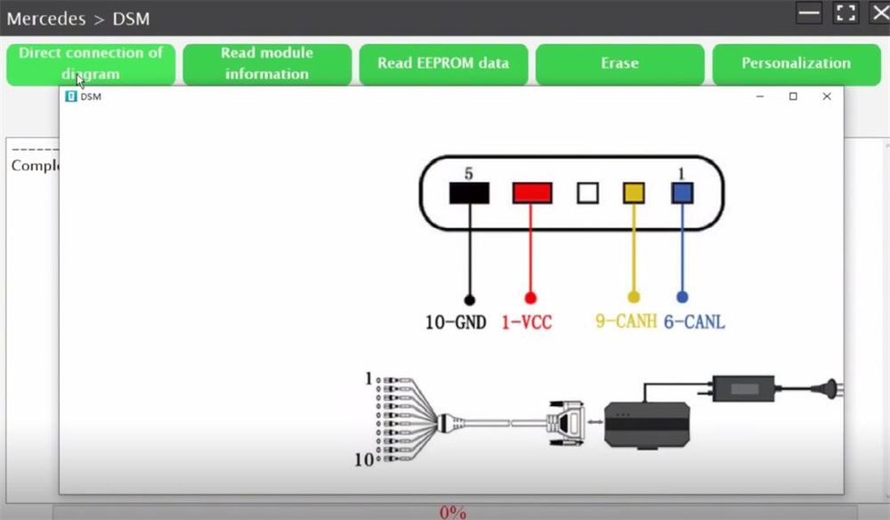 How to Clone Mercedes-Benz DSM Module on Bench with Launch X431 ECU Programmer